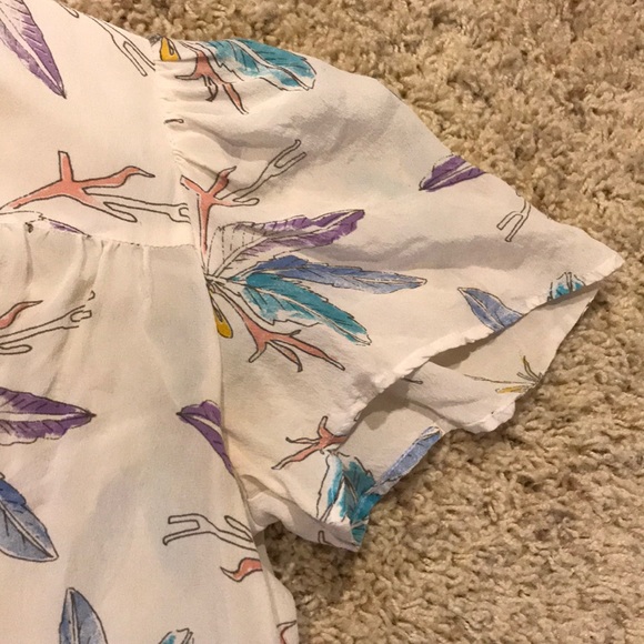 Family Affairs XS Sheer Floral Blouse - Picture 4 of 8